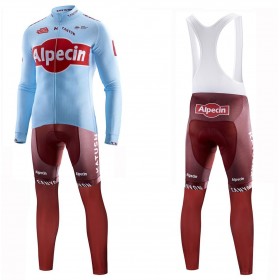 Tenue Cycliste Manches Longues et Collant à Bretelles 2019 Team Katusha Alpecin N001